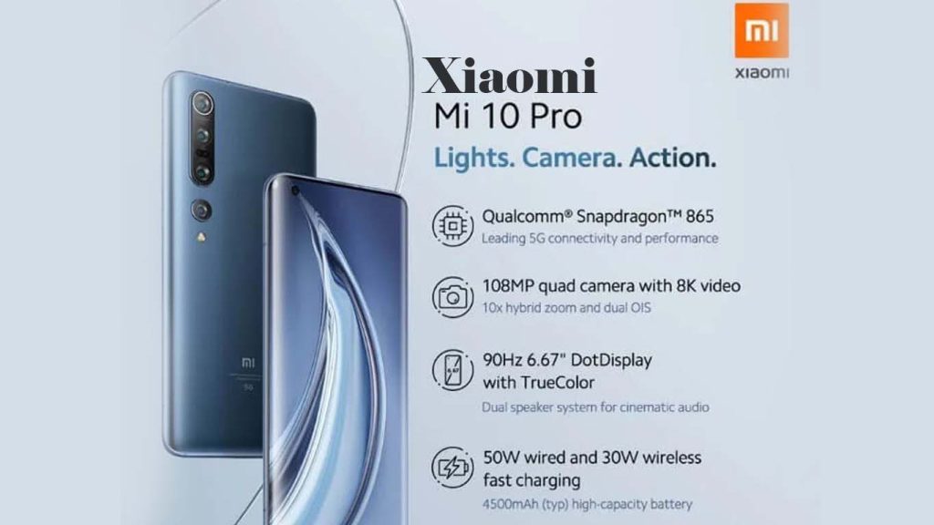 Xiaomi Mi 10 Pro 5G Pearl White, Starry blue