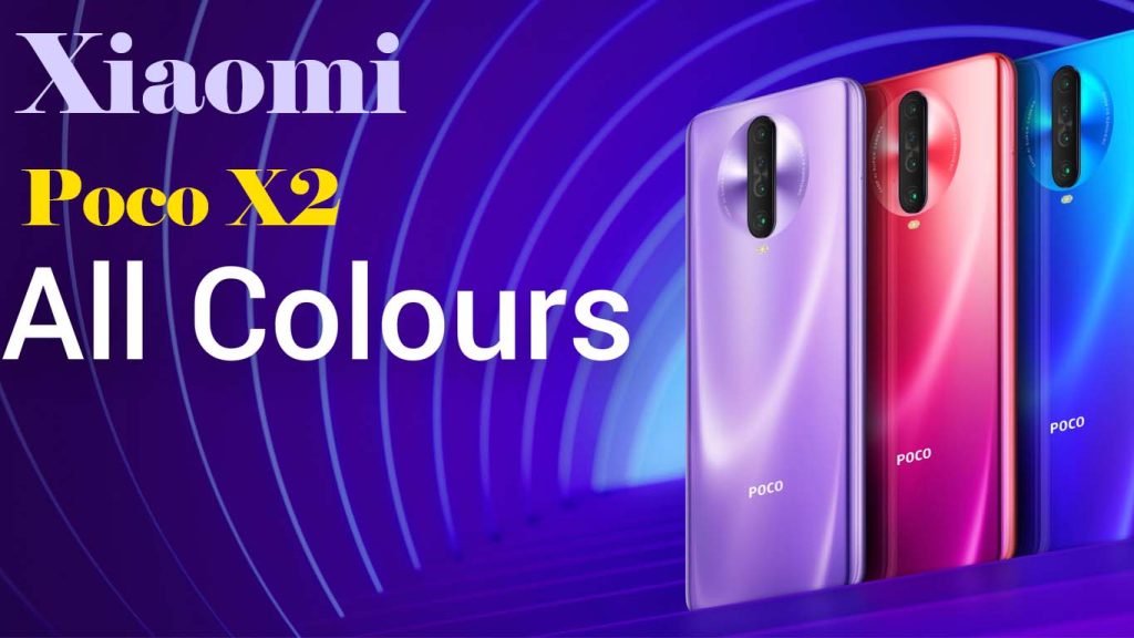 Xiaomi Poco X2 Atlantis Blue, Matrix Purple, Phoenix Red