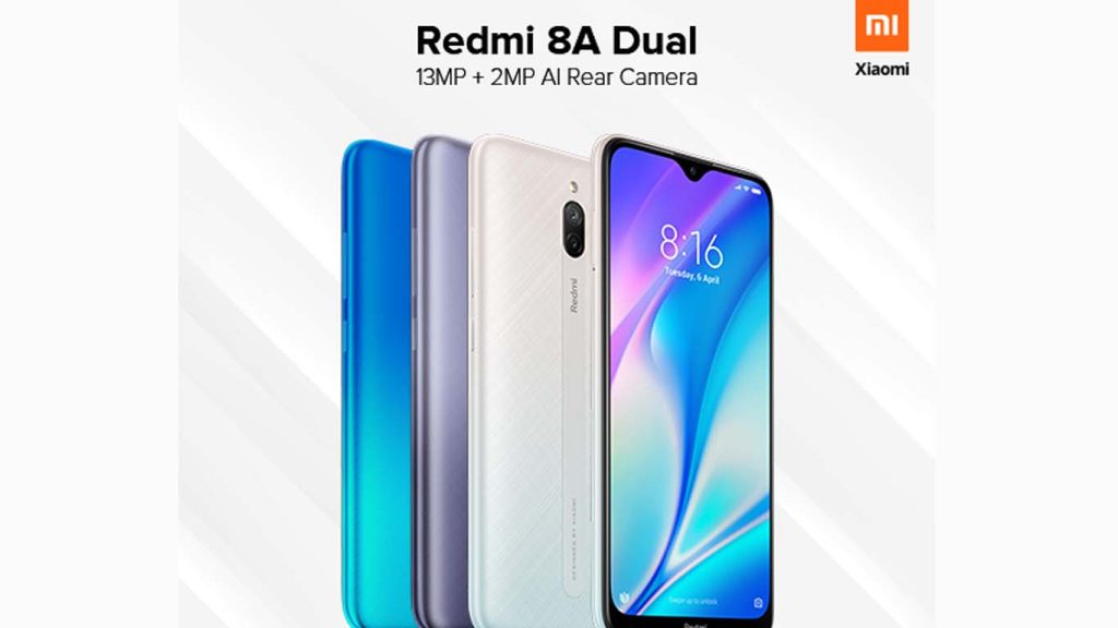 Xiaomi Redmi 8A Dual Sky White, Sea Blue, Midnight Grey