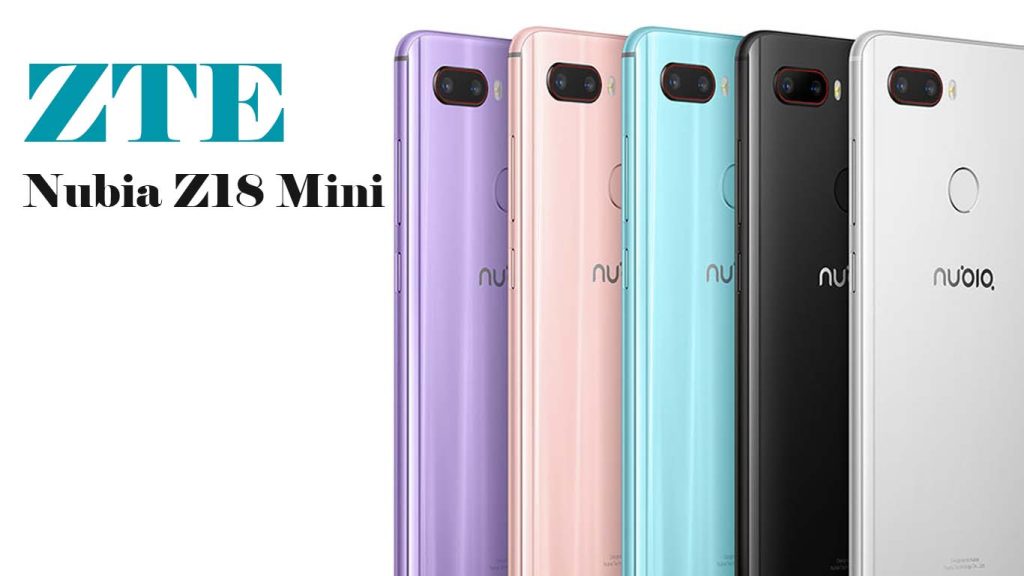 ZTE nubia Z18 mini Provence Edition, Ying Yu powder, Celadon blue, Diamond black, Glacier White