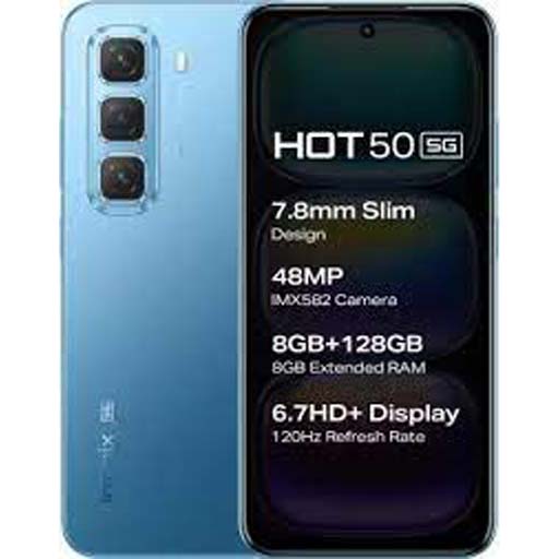 infinix hot 50 Vibrant Blue