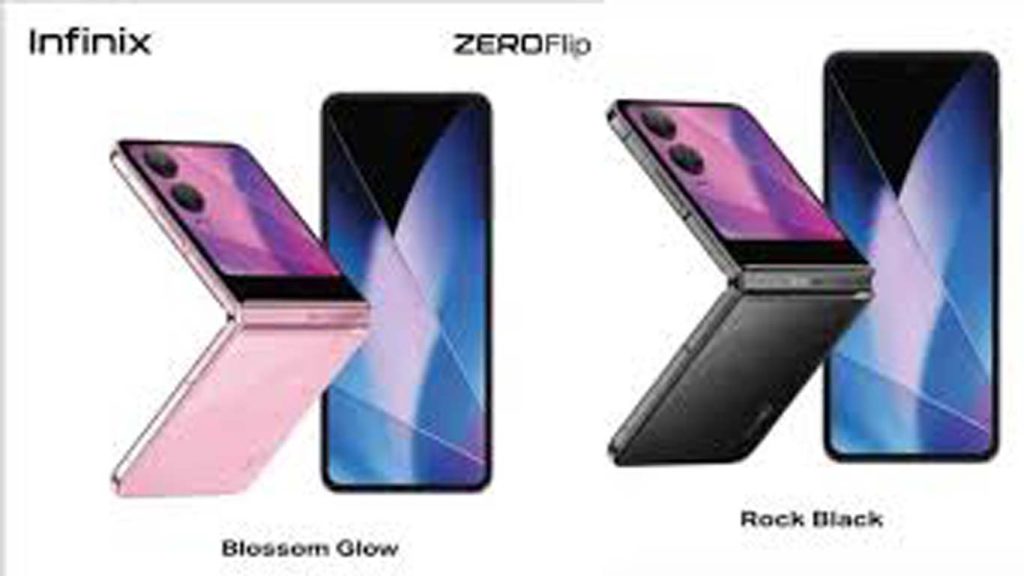 infinix zero flip Rock Black, Blossom Glow
