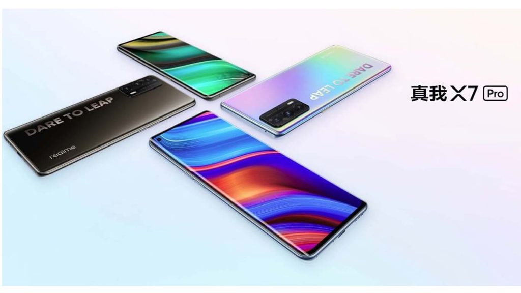 realme x7 pro Dark Blue, White, Rainbow