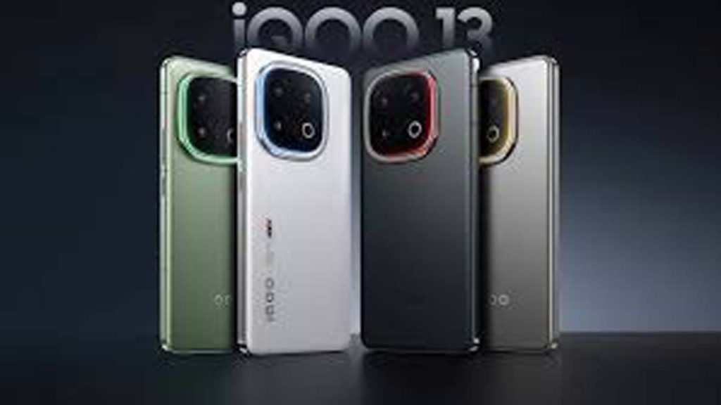 vivo iqoo 13 Alpha (Black), Nardo Gray (Silver), White (BMW M branding), Green