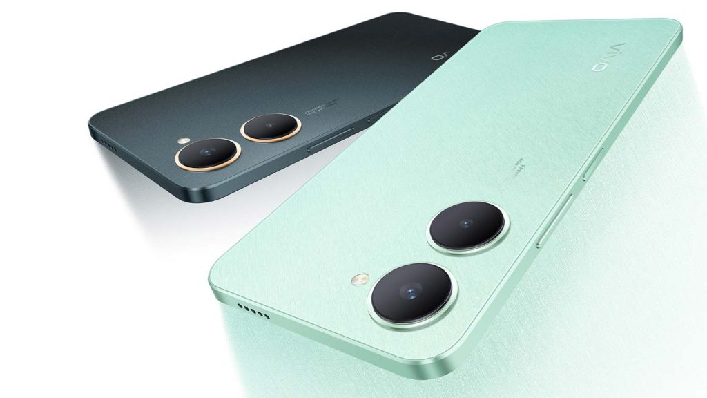 vivo y03 Space Black, Gem Green
