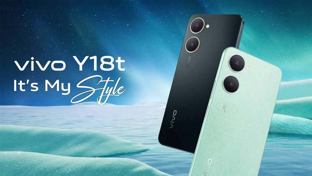 vivo y18t Space Black, Gem Green