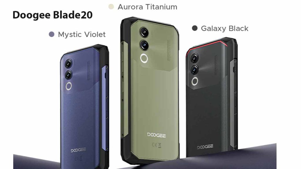 Doogee Blade20 Black, Purple, Natural