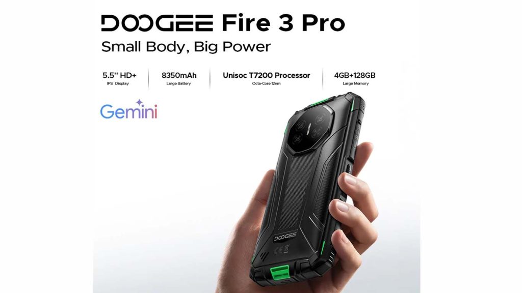 Doogee Fire 3 Pro Gray, Orange, Green