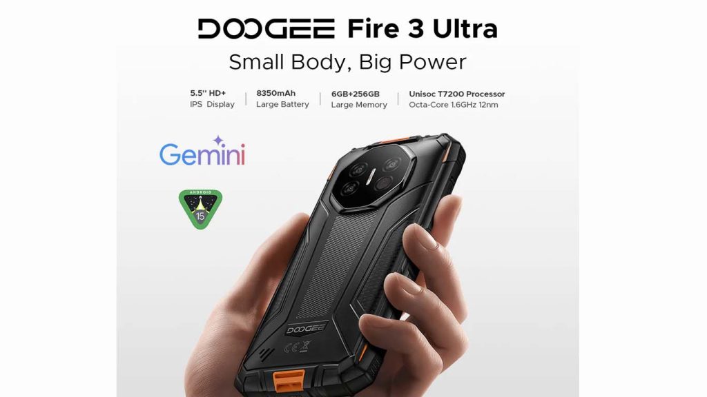 Doogee Fire 3 Ultra Gray, Orange, Green