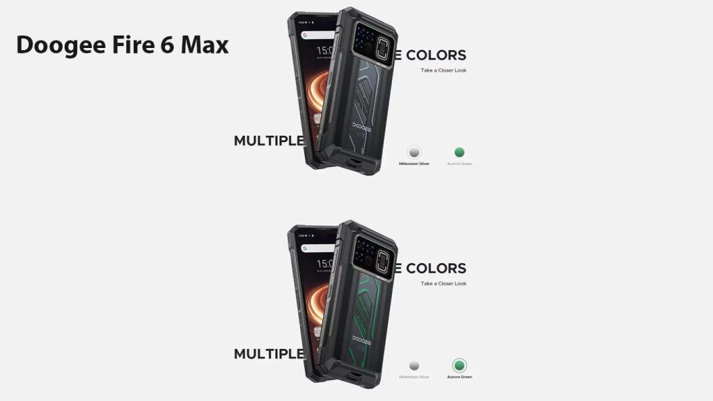 Doogee Fire 6 Max Silver, Green