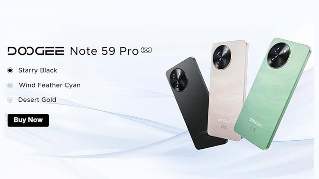 Doogee Note59 Pro Black, Blue, White