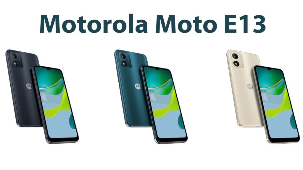 Motorola Moto E13 Gray, Whitem Blue