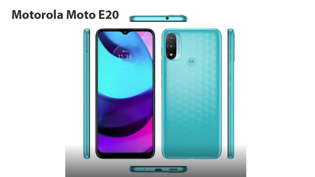 Motorola Moto E20 Blue, Gray