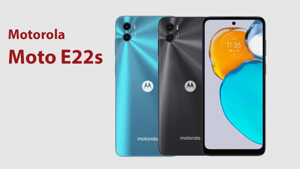 Motorola Moto E22s Arctic Blue, Eco Black