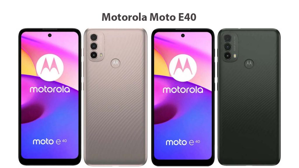 Motorola Moto E40 Carbon Gray, Pink Clay