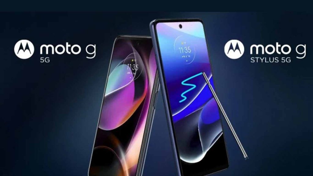 Motorola Moto G Stylus 5G 2022 Steel Blue, Seafoam Green