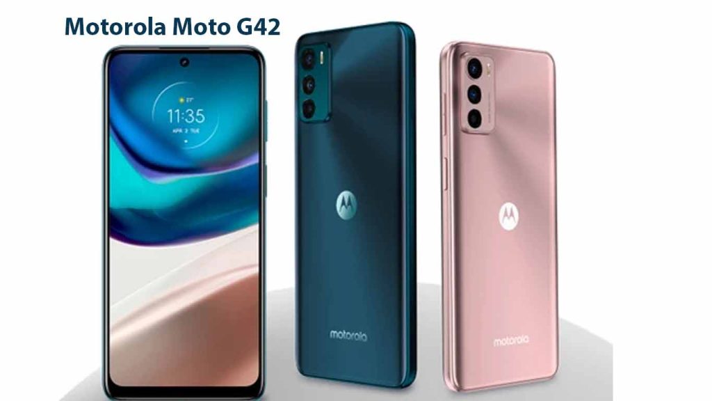 Motorola Moto G42 Atlantic Green, Metallic Rose