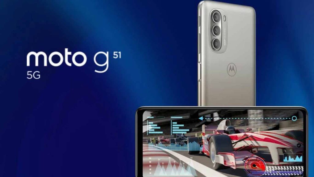 Motorola Moto G51 5G Indigo Blue, Bright Silver, Aqua Blue