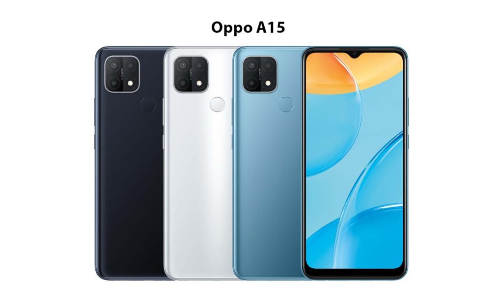 Oppo A15 Dynamic Black, Mystery Blue