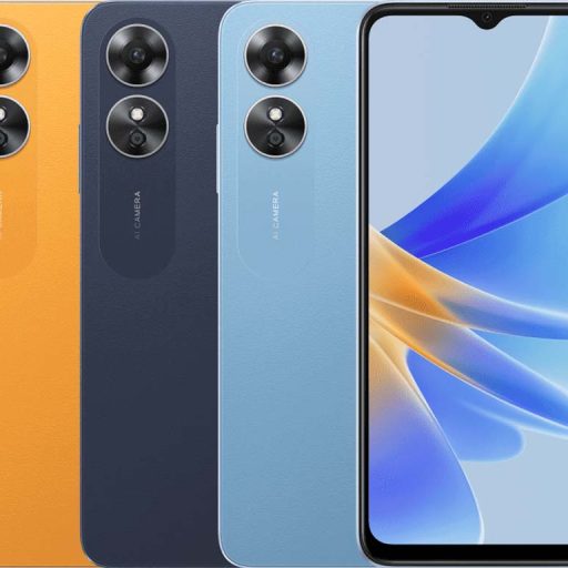 Oppo A17 Midnight Black, Lake Blue