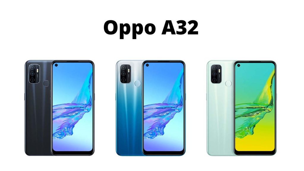 Oppo A32 Mint Green, Glazed Black, Fantasy Blue