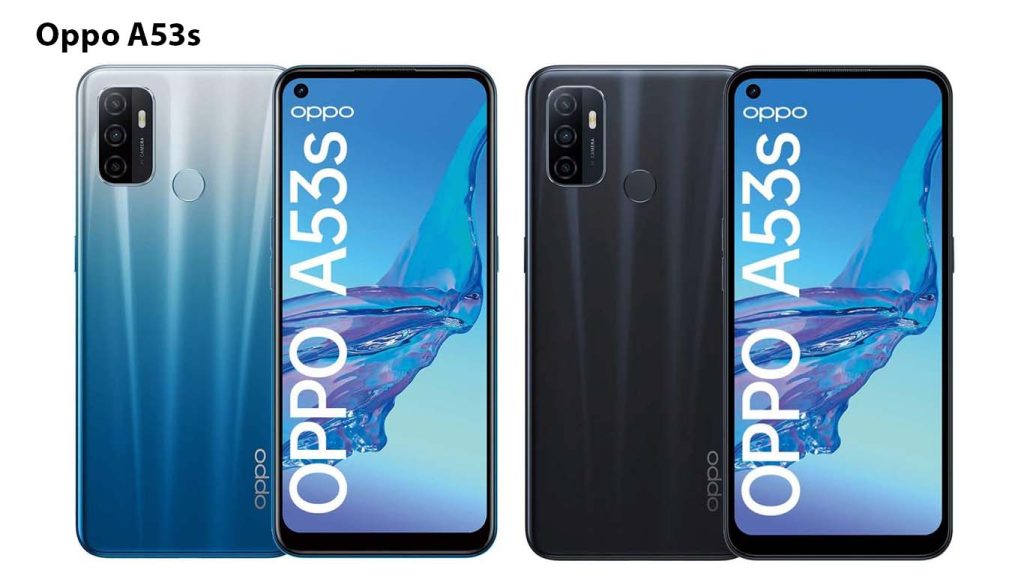 Oppo A53s Electric Black, Fancy Blue