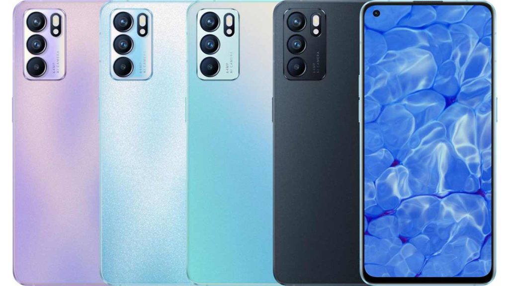 Oppo Reno6 5G Black, Blue, Aurora, Purple