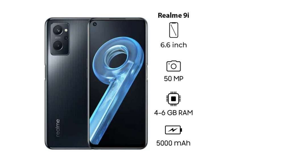 Realme 9i Black, Blue