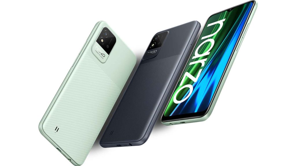 Realme Narzo 50i Carbon Black, Mint Green