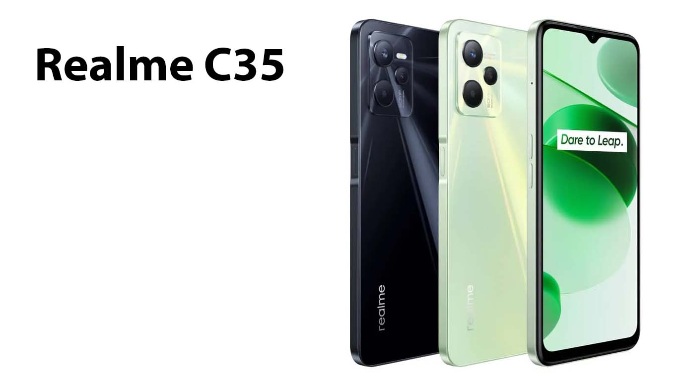 Realme c35 Glowing Black, Glowing Green