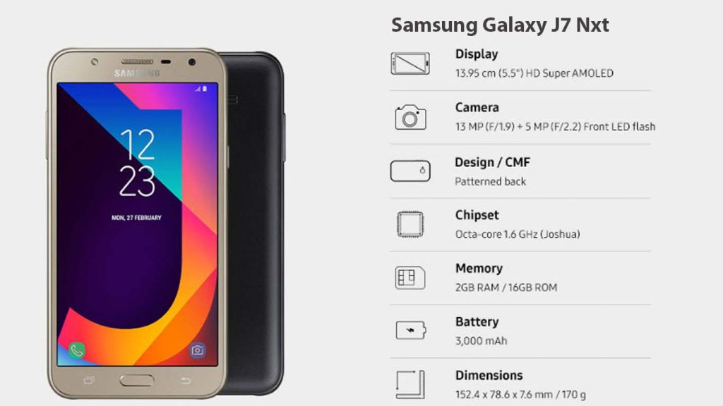 Samsung Galaxy J7 Nxt Black, Gold