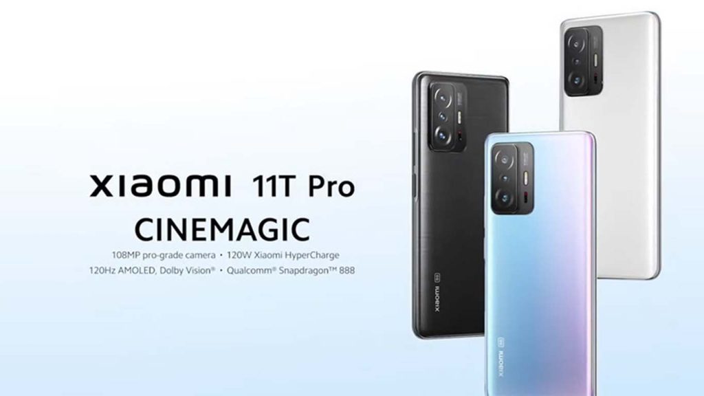 Xiaomi 11T Pro Meteorite Gray, Moonlight White, Celestial Blue