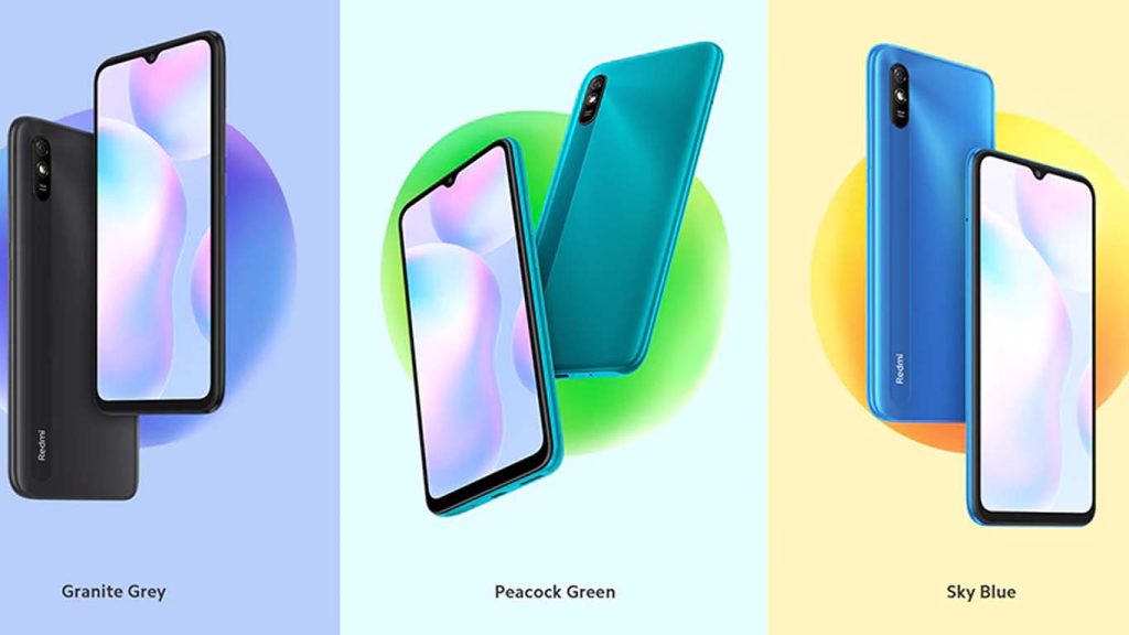 Xiaomi Redmi 9A Granite Gray, Peacook Green, Sky Blue