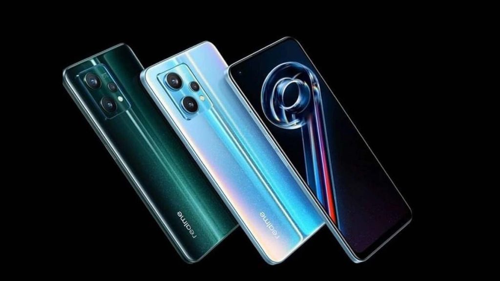 realme q5 pro blue, black