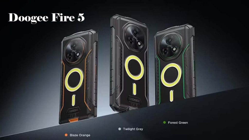 Doogee Fire 5 Gray, Orange, Green