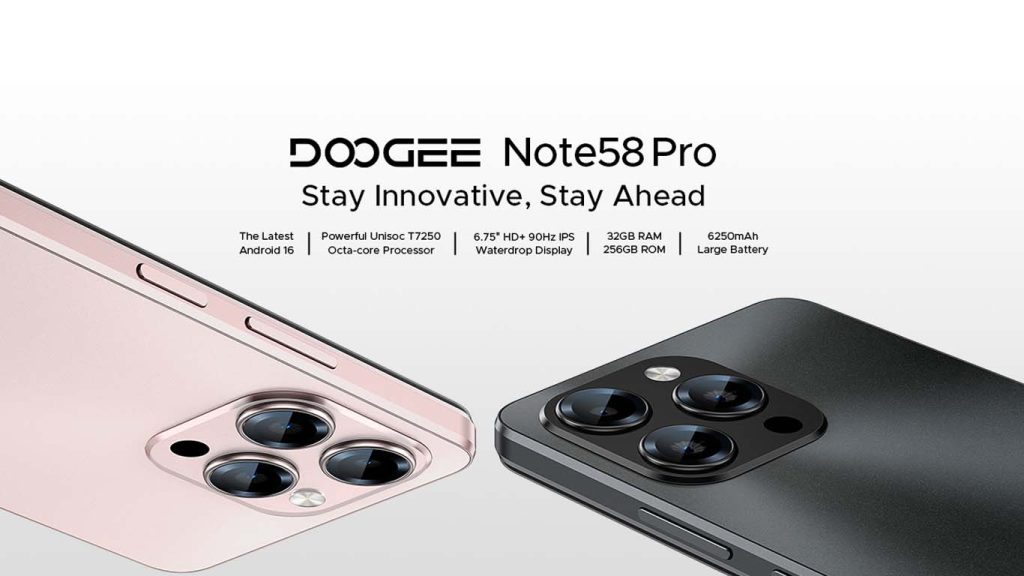 Doogee Note 58 Pro Black, Gold