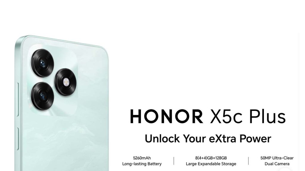 Honor X5c Plus Ocean Cyan, Midnight Black