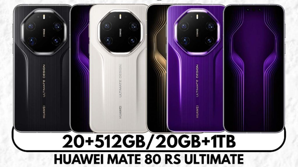 Huawei Mate 80 RS Ultimate Black, White, Violet