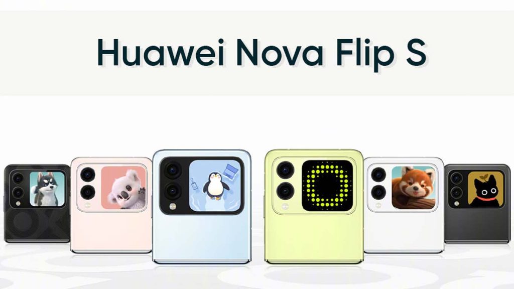 Huawei Nova Flip S Green, Pink, White, Black, Nova Black, Blue