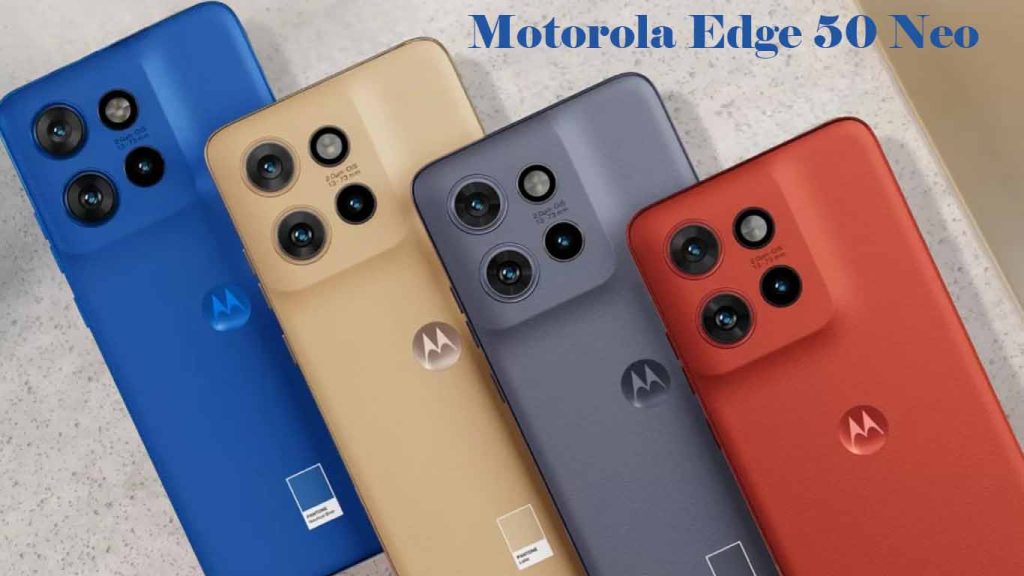 Motorola Edge 50 Neo Nautical Blue, Latte, Grisaille, Poinciana