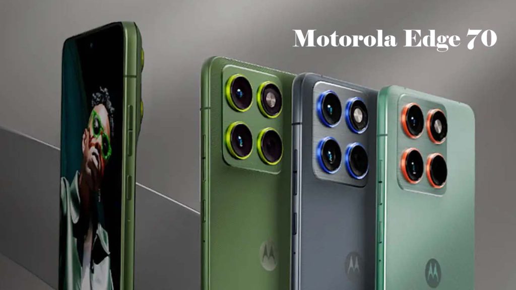 Motorola Edge 70 Pantone Gadget Gray, Lily Pad, Bronze Green