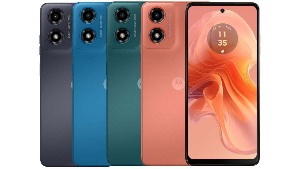 Motorola Moto G04s Concord Black, Sea Green, Satin Blue, Sunrise Orange