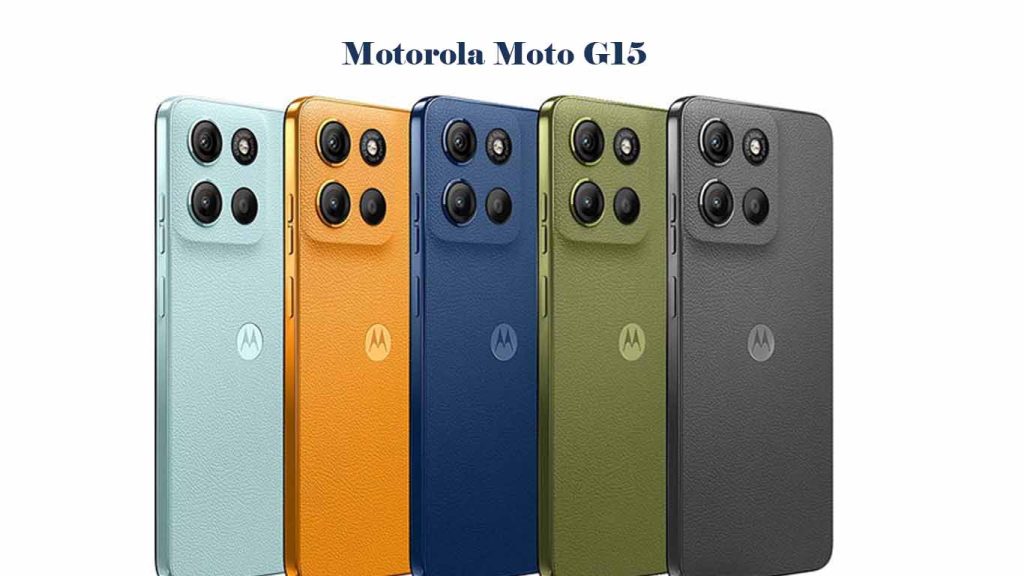 Motorola Moto G15 Gravity Grey, Iguana Green, Sunrise Orange, Sea Blue, Glacier Blue