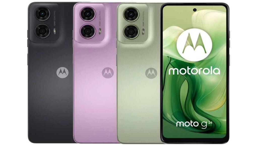Motorola Moto G24 Matte Charcoal, Ice Green, Blueberry, Pink Lavender