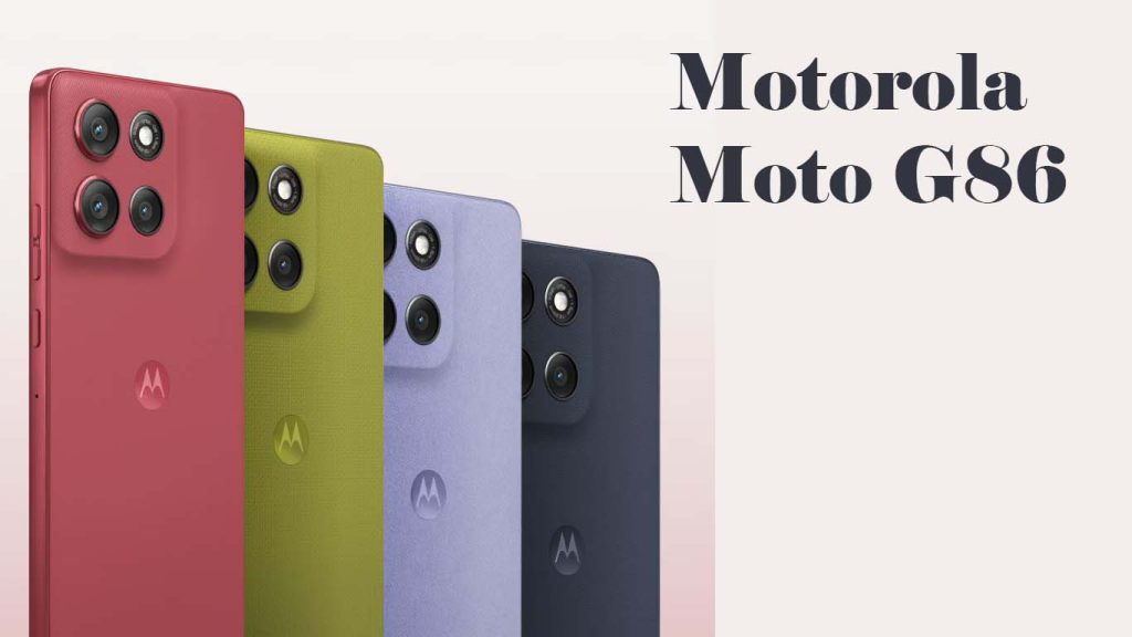 Motorola Moto G86 Pantone Spellbound, Golden Cypress, Cosmic Sky, Chrysanthemum