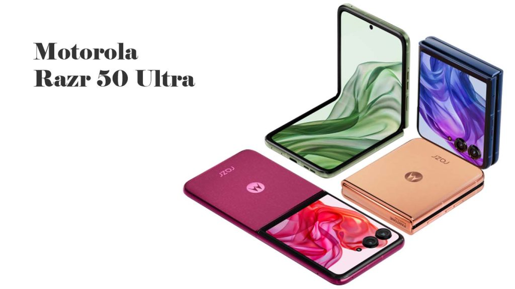 Motorola Razr 50 Ultra Spring Green, Midnight Blue, Peach Fuzz, Hot Pink