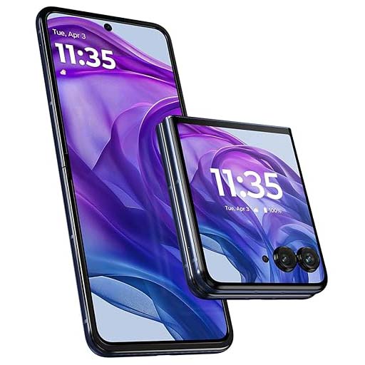 Motorola Razr Plus 2025 Mocha Mousse, Midnight Blue, Hot Pink