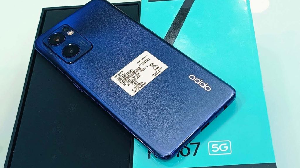 Oppo Reno7 5G Stary Black, Startrails Blue