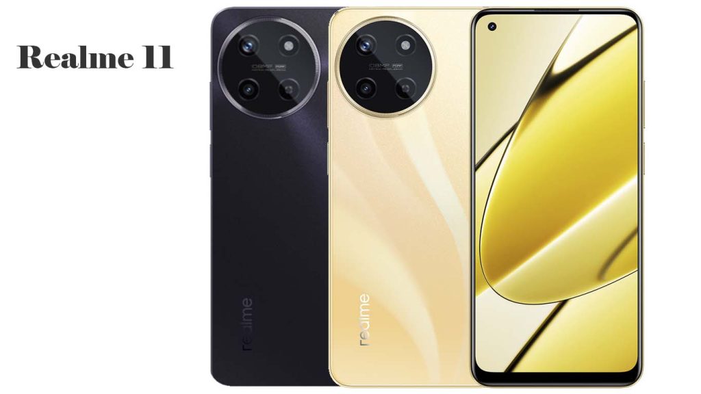 Realme 11 Midnight Black, Sunrise Gold
