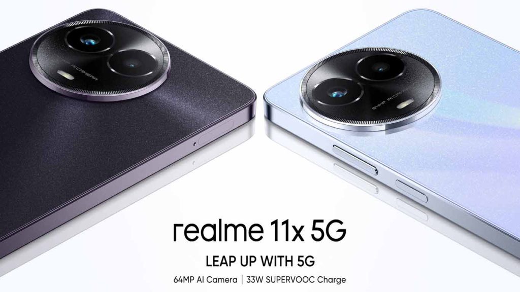Realme 11X Midnight Black, Purple Dawn